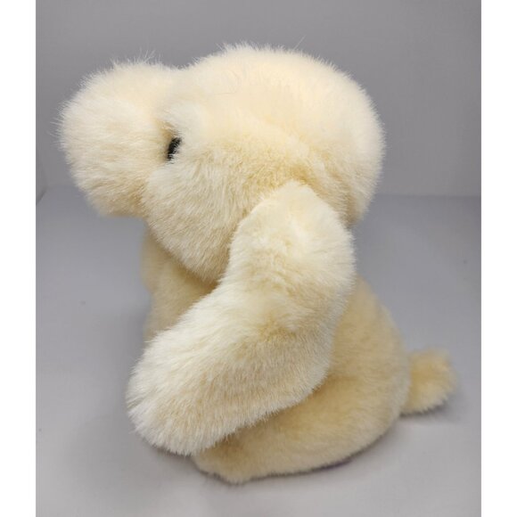 Vintage 1990 Baby Gund Wind Up Musical Puppy Dog Antique White Missing Ribbon - Picture 3 of 7